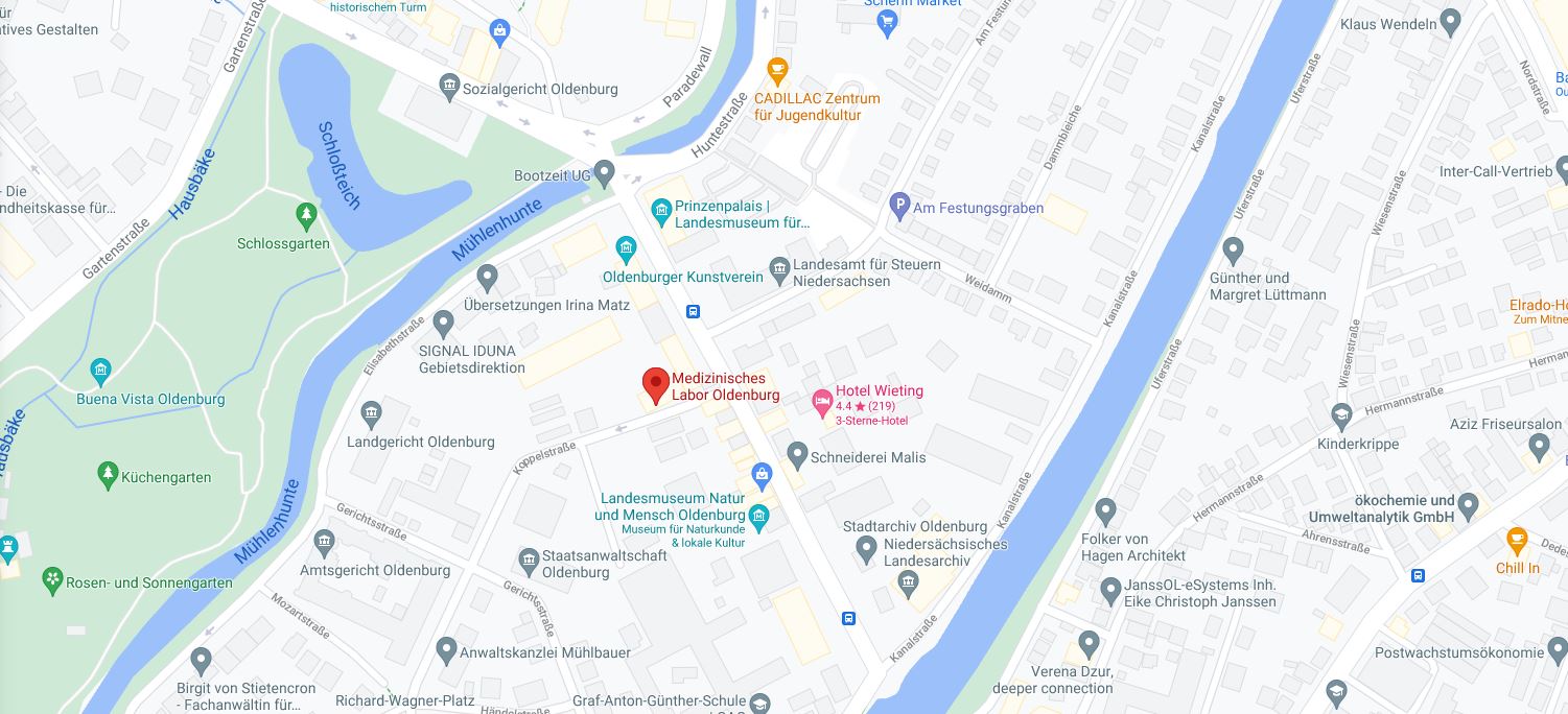 Google Maps Medizinisches Labor Nord